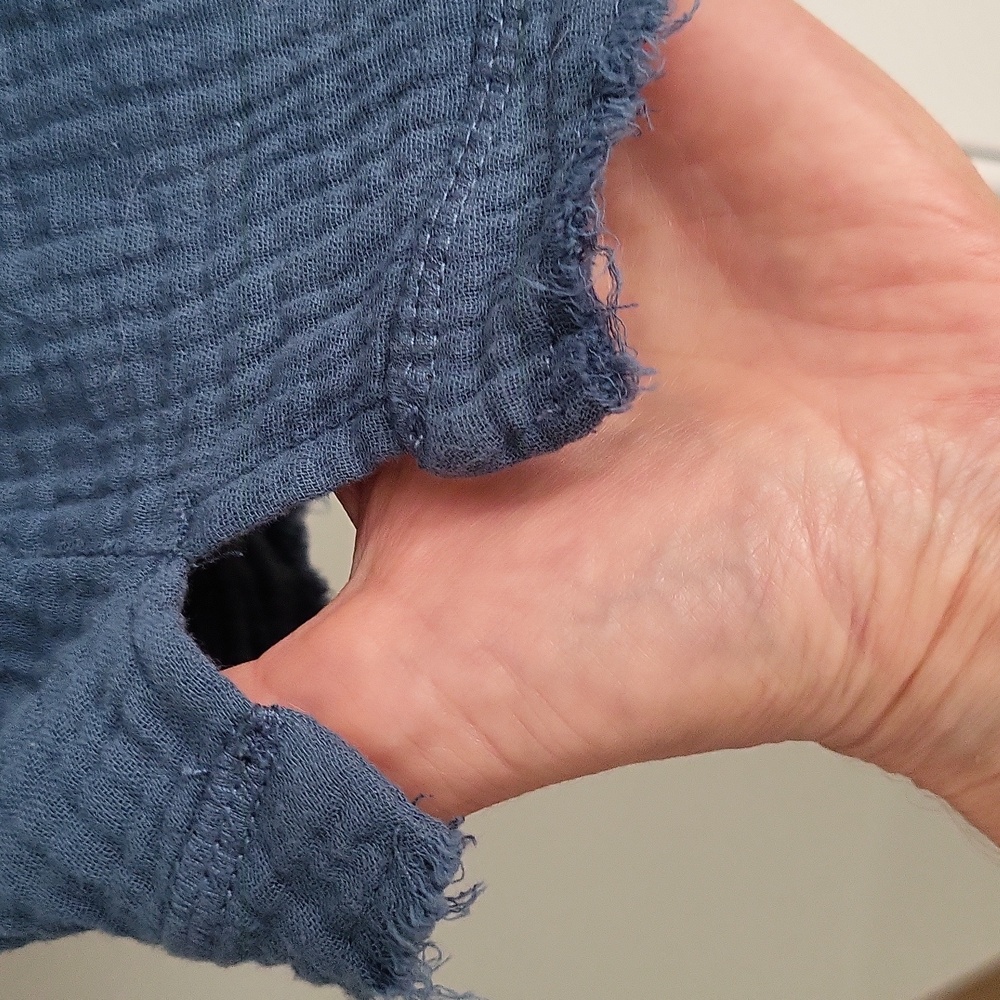 Faherty Dream Organic Cotton Scoop Tank - Stormy Seas - S - Picture 3 of 4